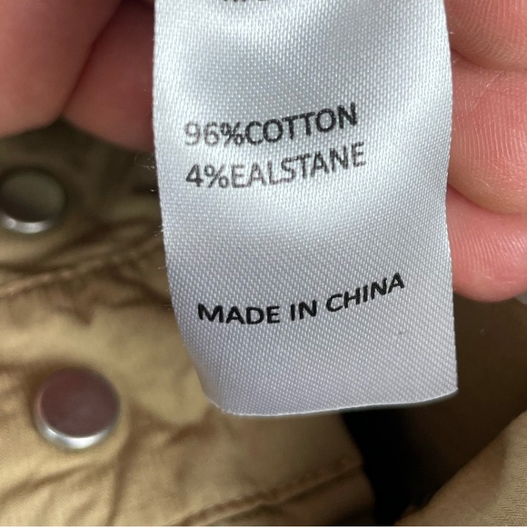 Frame Tan Khaki Nautical Casual Pleated Cropped Chino Pants - Picture 9 of 9